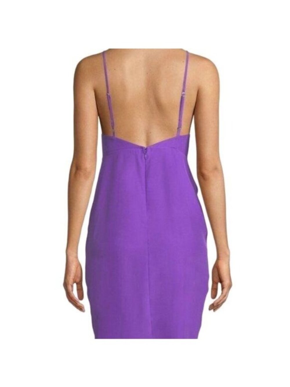 Amanda Uprichard Midtown Silk Dress Purple - Picture 6 of 8